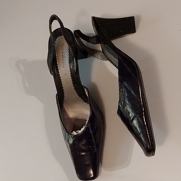 Liz Claiborne Eel Skin Slingbacks - Picture 2 of 10